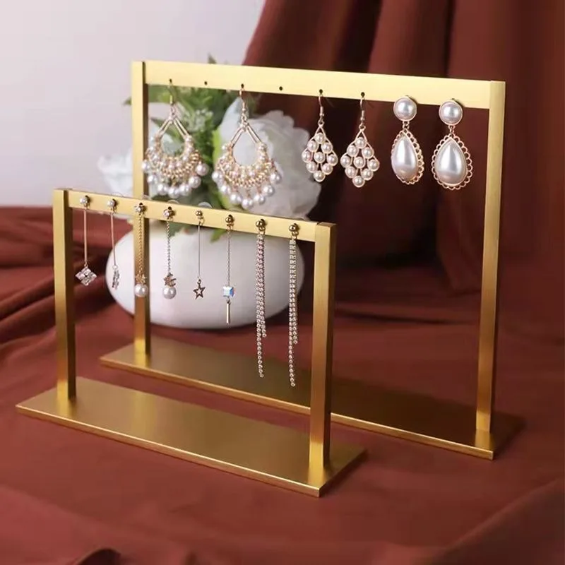 Metal Earrings Stands Detachable Miniature Portable Earrings Stands Modern Elegant Women Earring Holder Vertical Earring Holder