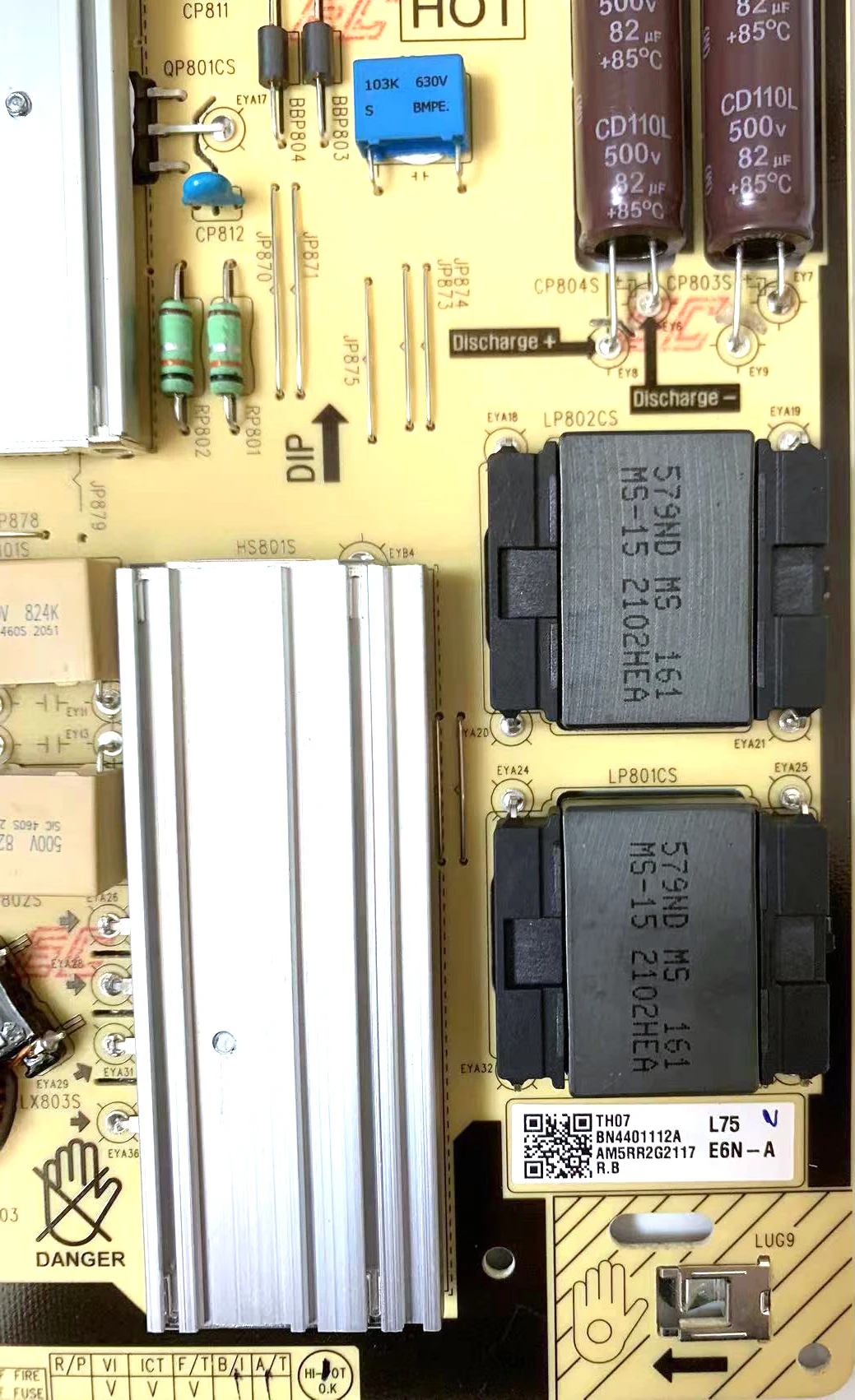 BN44-01112A L75E6N_AHS Power Supply Board Has Been Tested To Work Properly Applicable FOR LCD TVs UN75AU8000FXZA UN75AU8000BXZA