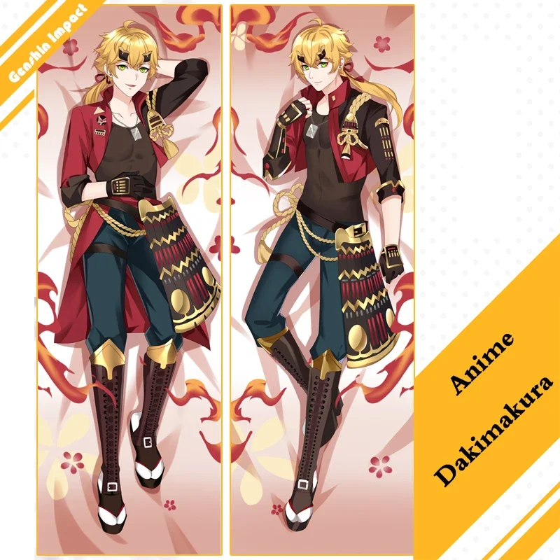 

2021 Game Genshin Impact Dakimakura обнимающая подушка для тела Чехол персиковая кожа Tohma Мужская наволочка Otaku в натуральную величину рождественские подарки
