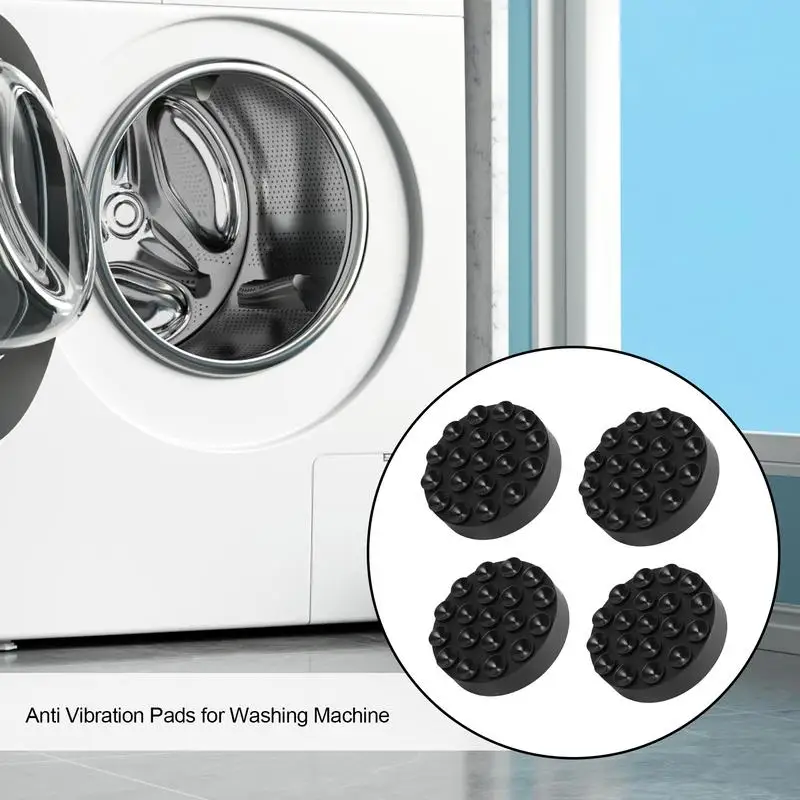 Washing Machine Anti Vibration Pads Rubber Elastic Feet Legs Slipstop Silent Skid Raiser Mat For Washing Machine Support Dampers