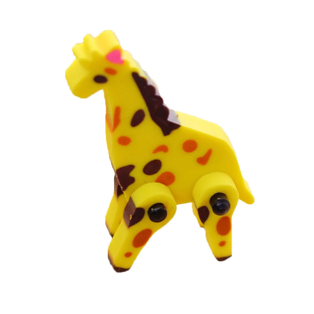 30Pcs Animal Eraser Detachable Creative Stationery Cartoon Colorful Fun Gift for Students Animal Eraser Stationery