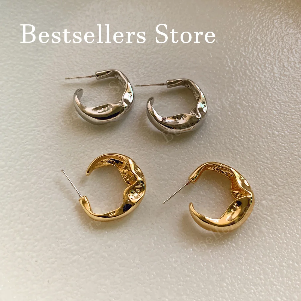 

Серьги-гвоздики из стерлингового серебра 925 пробы, золотые/серебряные, минималистичные, круглые, витые, для женщин: модные, очаровательные, свадебные, подарочные украшения