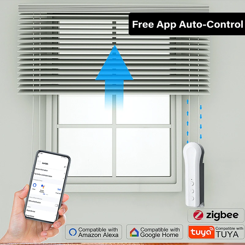 Tuya Zigbee Smart Home Blinds Drive Motor Tuya Motorized Chain Roller Control Shade Shutter Drive Motor Replacement Alexa google