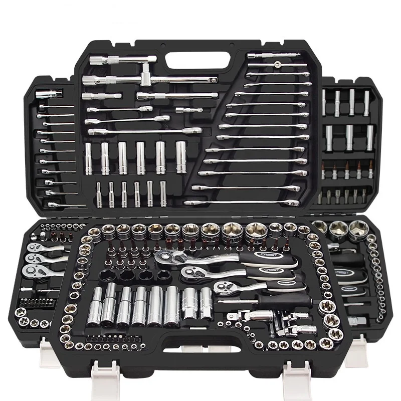 121/140/150 Pieces Chrome Vanadium Home Garage Professional Auto Repair Tools Sets In Aluminum Tool Case Kit Vehicle Tools