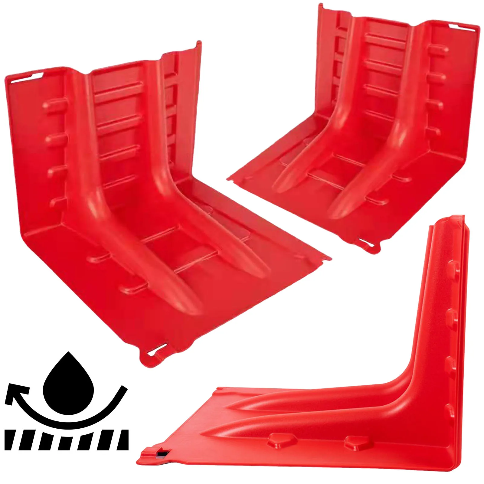 حاجز حماية من الفيضانات على شكل حرف L ABS حاجز الفيضانات البلاستيكي لحواجز التحكم في الفيضانات المنزلية