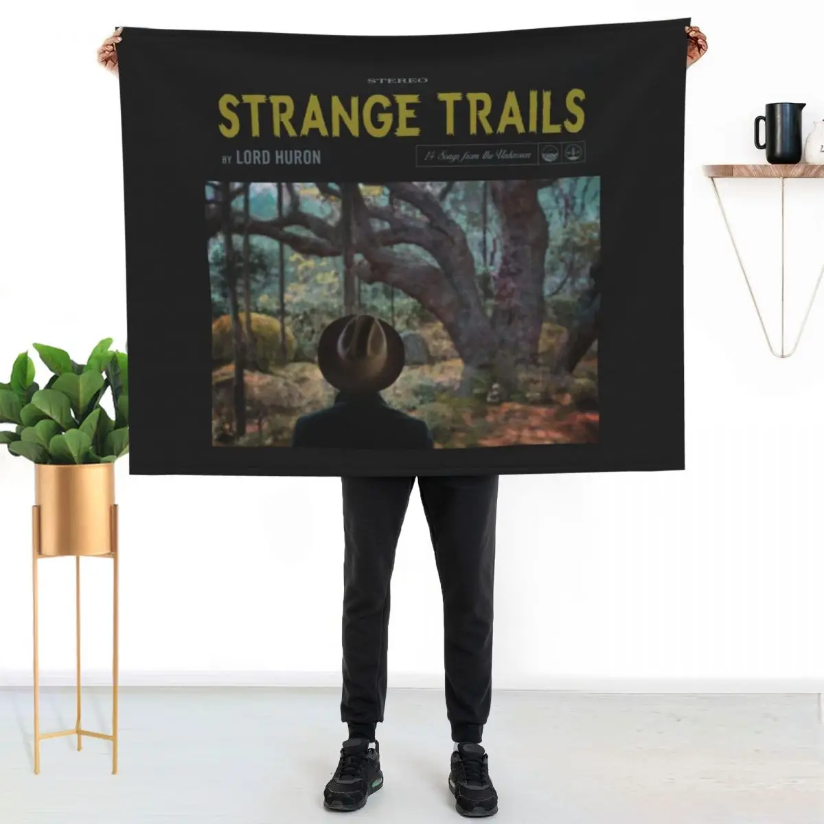 Strange Trails - Lord Huron Throw Blanket Plaid Bed linens blankets ands Soft Retros Heavy Blankets
