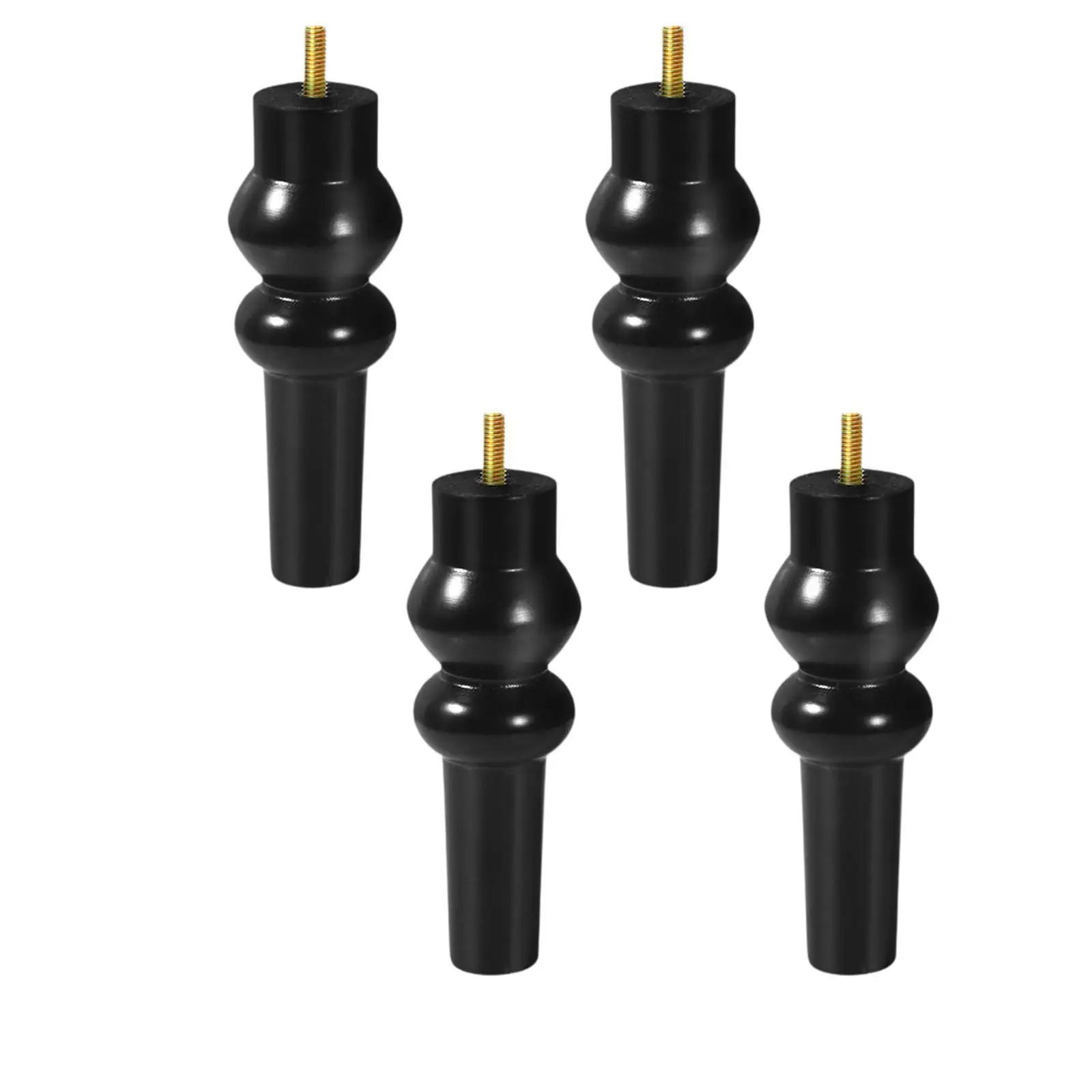 4x Wood Furniture Legs Creative Replacement Part for Cabinet Desk Dresser
