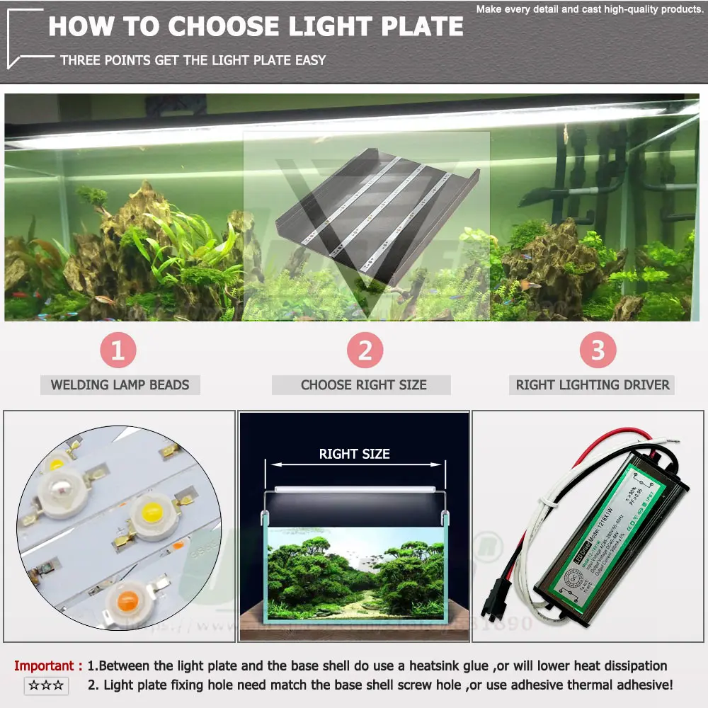 10-50pcs 300mm LED PCB 6W 8W 10W 12W Aluminum Plate High Power Heatsink Panel 1/3/5W For Hydroponics Aquarium Tube Grow Lamp DIY