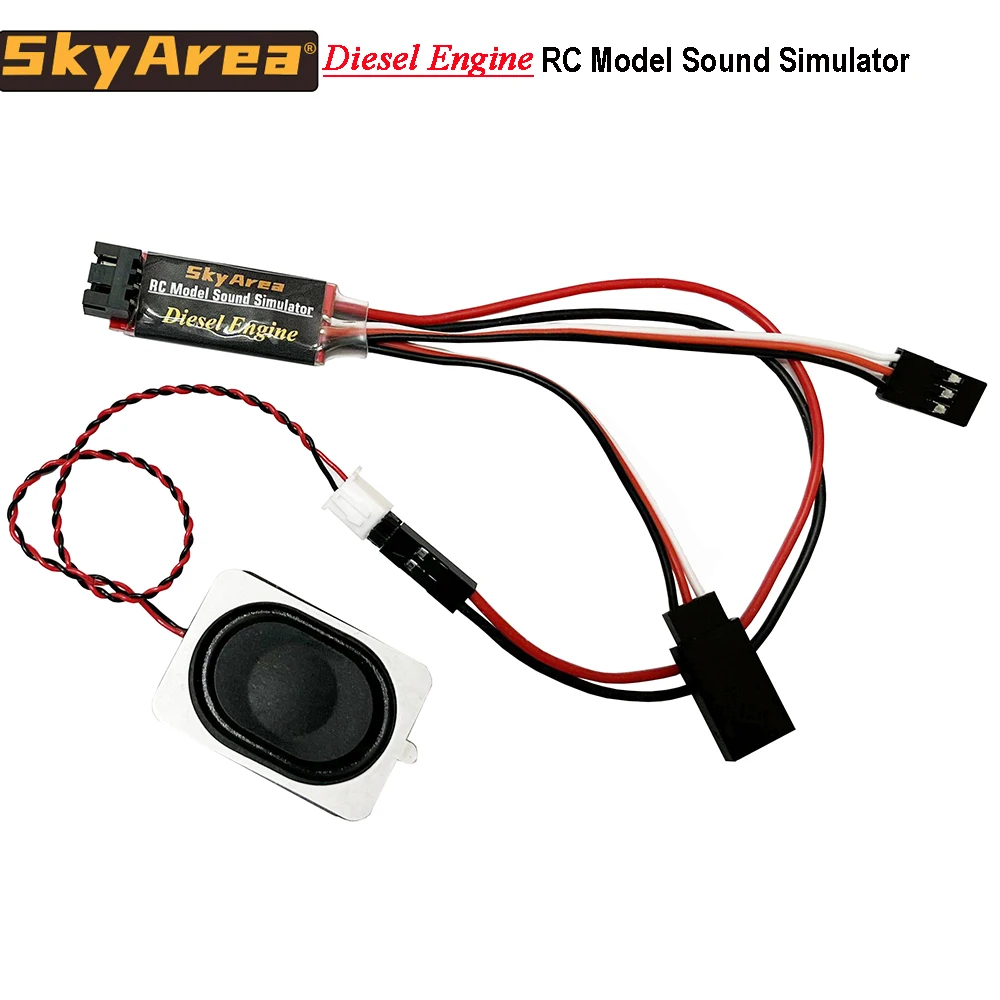 RC Diesel Engine Sound Module Simulation 2W Speaker for Remote Control Construction Vehicles Container Truck Excavators Model