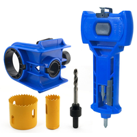 A16Q-Door Lock Installation Kit Ball Lock Hole Opener Fit 1-3/8 Inch 1-3/4 Inch Door Thickness For Wood And Metal Doors