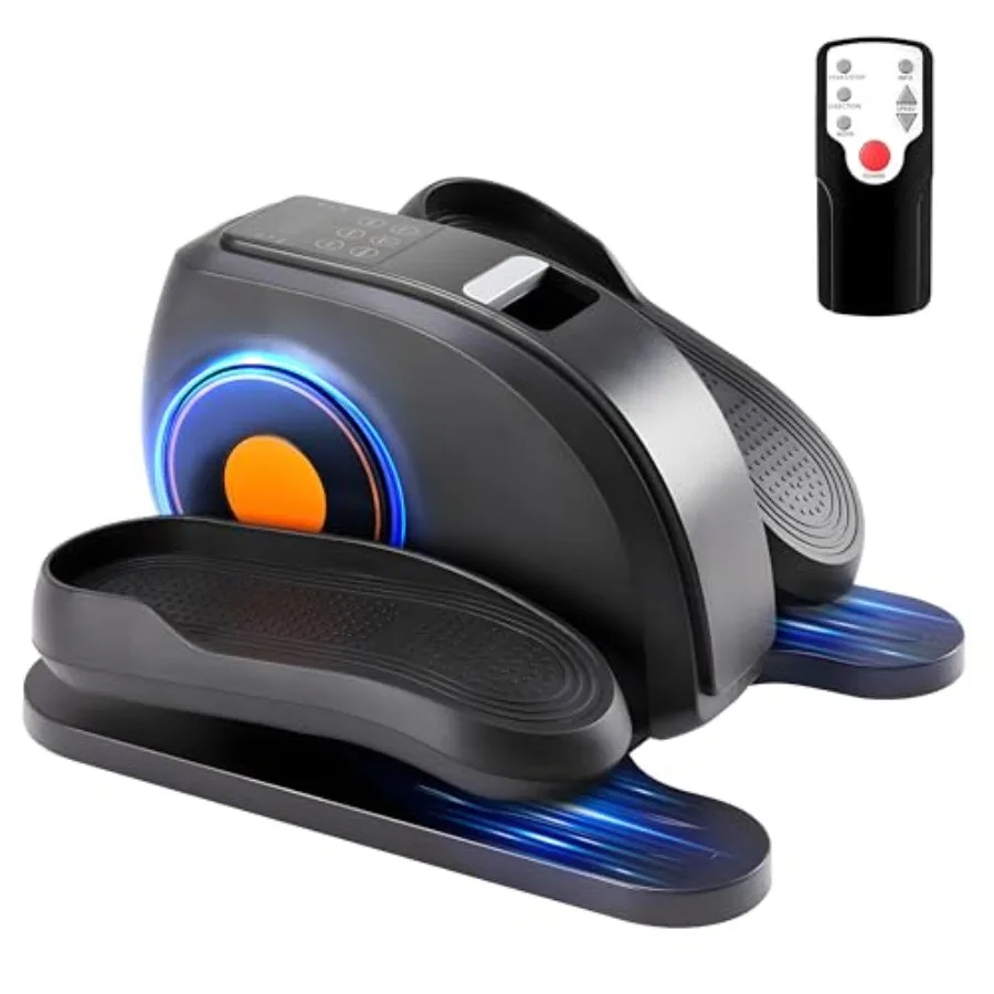 

Under Desk Elliptical Machine with Remote Control Electric Ellipse Leg Exerciser for Seniors Adults Home 12 Adjustable Speeds Q