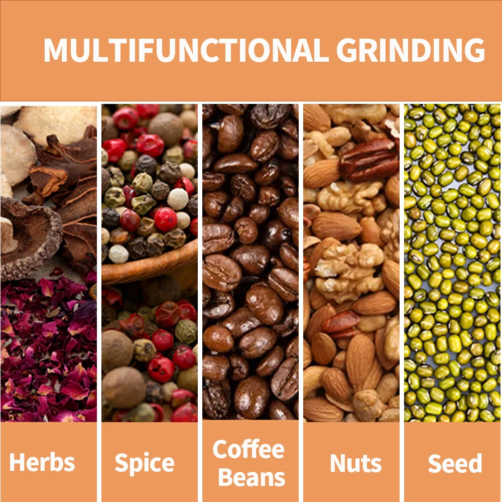 Dry Spice Milling Equipment 4500g Large Tank Grinder Suitable for Coffee Beans Flour Turmeric & Various Dry Spices