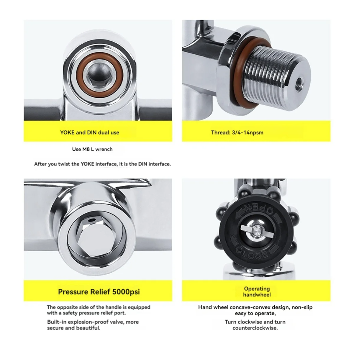 【Last-Chance!】 Valvola del serbatoio per immersioni subacquee