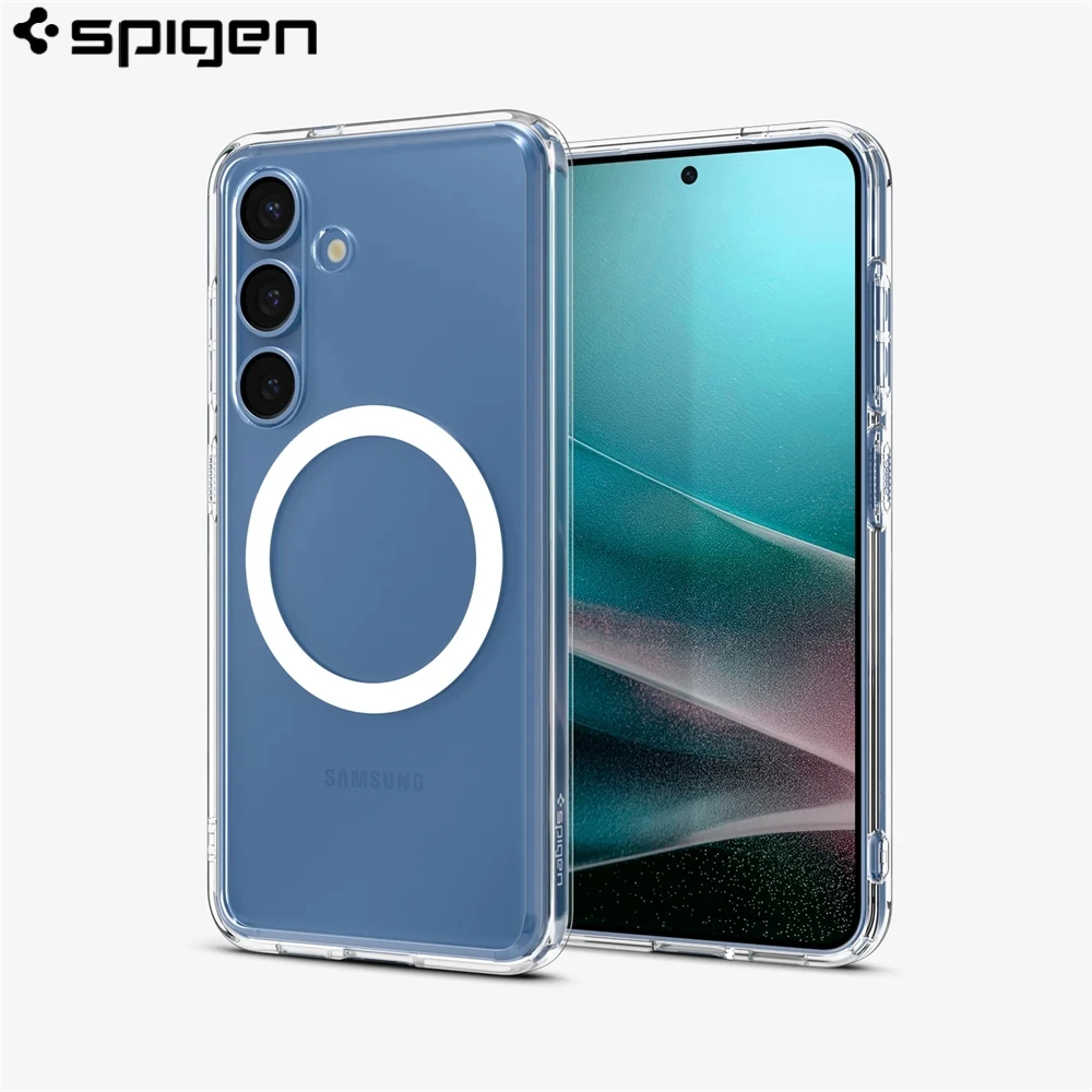 Funda transparente magnética Spigen Ultra Hybrid MagFit para Samsung Galaxy S26 Ultra S26 Plus, funda suave antiamarillamiento de cristal