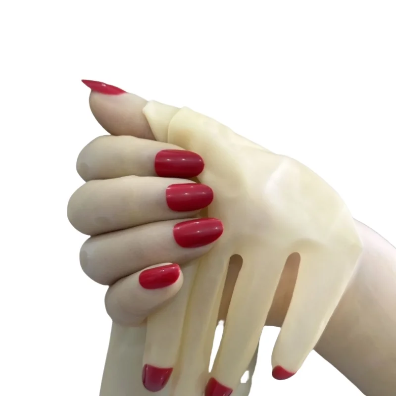 1 пара масляных блестящих прозрачных супертонких латексных перчаток зентай, прозрачные перчатки кигуруми для косплея, компакт-диск, мужской и женский трансвестит