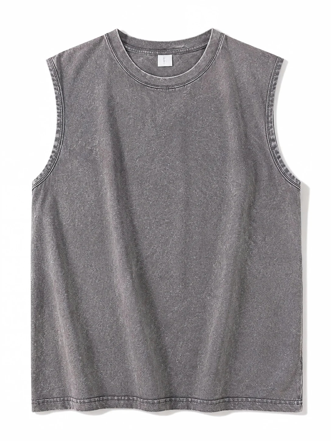 Men's Washed Sleeveless Tank Top 230G Heavyweight 100% Cotton Vintage Oversized Casual Summer Streetwear Shirt Vest image 6