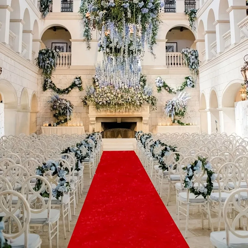 Red Carpet Activity Track Wedding Carpet Indoor and Outdoor Party Christmas Thanksgiving Decoration, Wedding Decorations