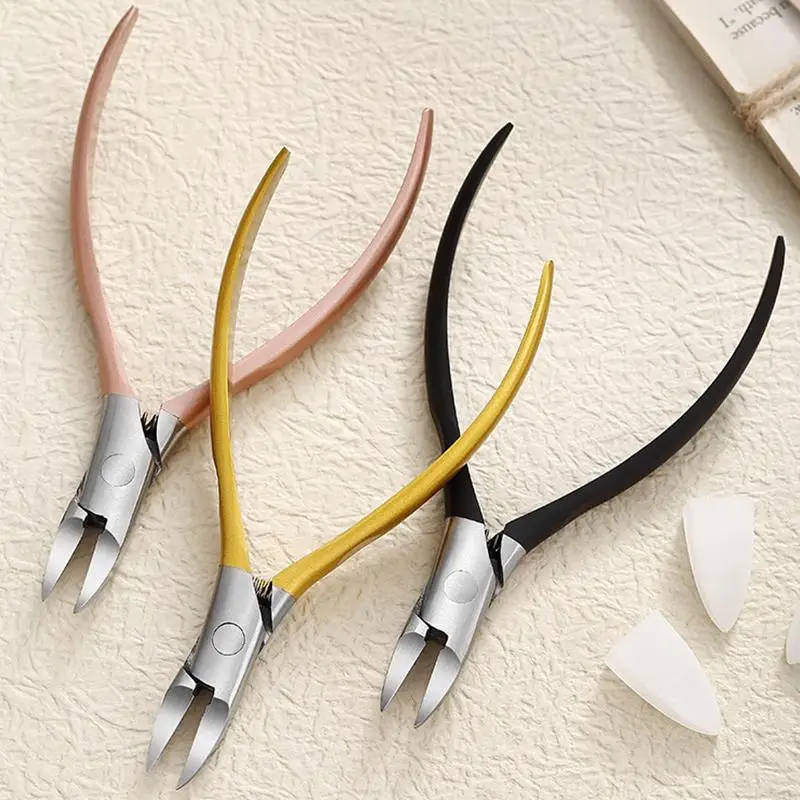【M】1/2Pcs Stainless Steel Ingrown Toenail Clippers With  Blades Ergonomic Handle For Thick Nails Pedicure Use