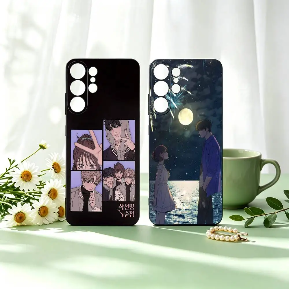 Korean Manhwa Operation T-True love Phone Case For Samsung S26,S25,S24,S23,S22,S21,S30,Ultra,Plus,Fe,Lite,Note,10,Black Cover