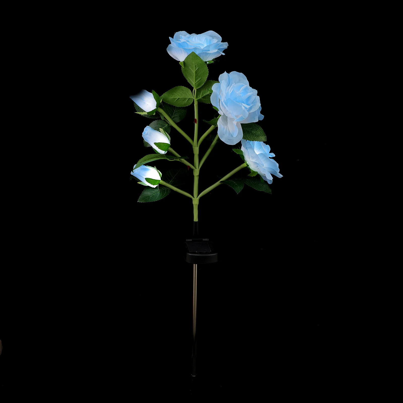 

1Set Solar Rose Lawn Light Decorative Outdoor Lawn Ground Inserting Lamp Garden LED Solar Lamp Adorn Outdoor Use Ground Light