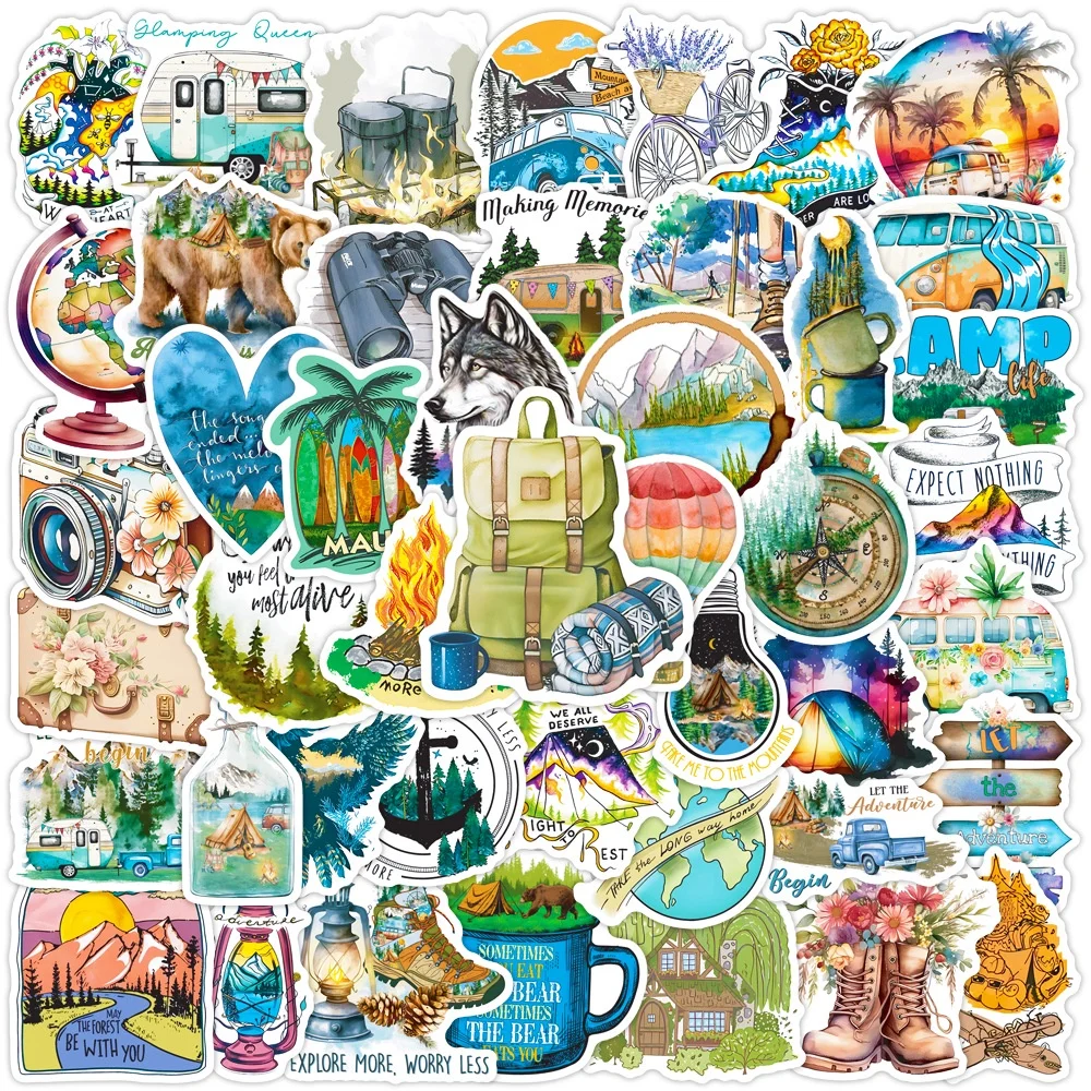 50Pcs Bold Graffiti Cat Decals  Waterproof Street Art Stickers for Helmets, Bikes & Gear Peel Joy Sticker Store