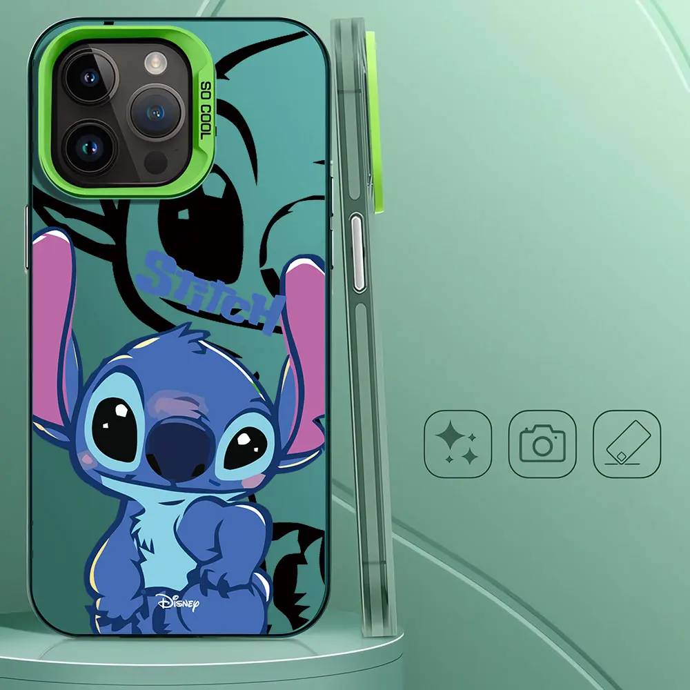 Handy hülle für Apple iPhone 12 Pro xs max 11 14 plus x xr 13 15 Pro Max TPU Silikon Softcover Disney niedlichen Stichs chutz