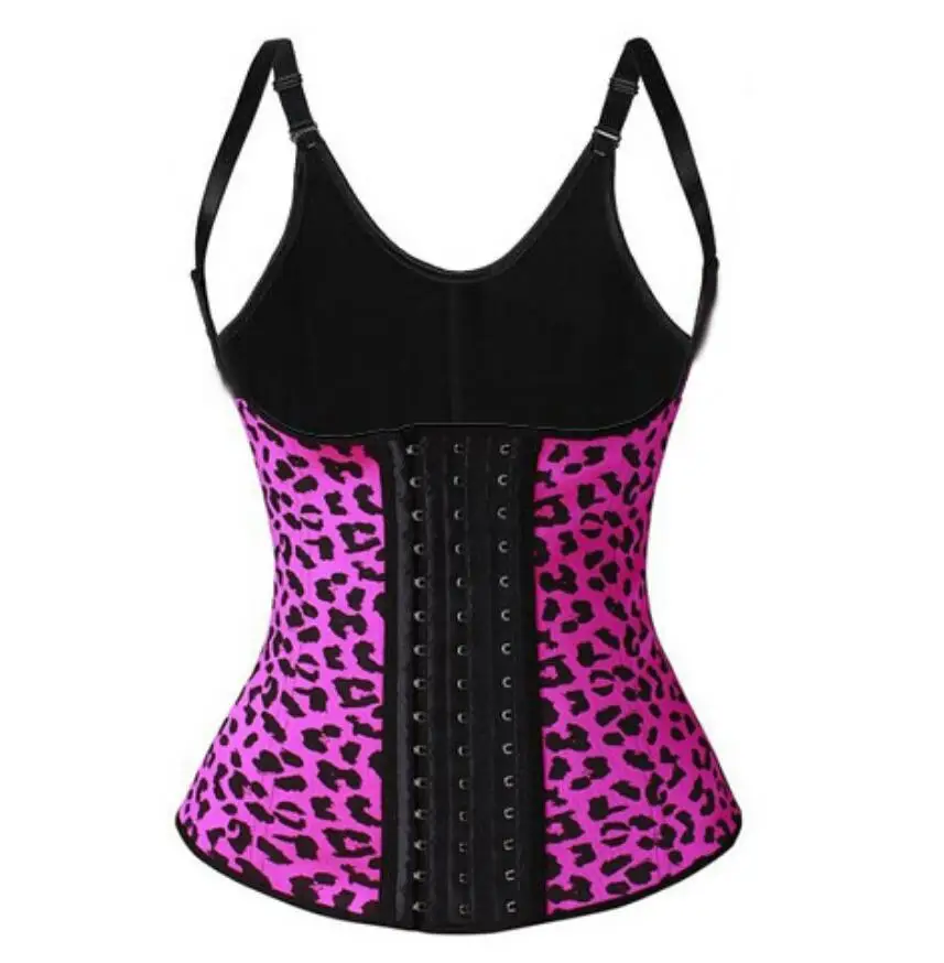 Women Latex Waist Trainer Corset Vest 9 Steel Boned Underbust Bustier Corselet Sexy Slimming Belt Waist Cincher Body Shapewear