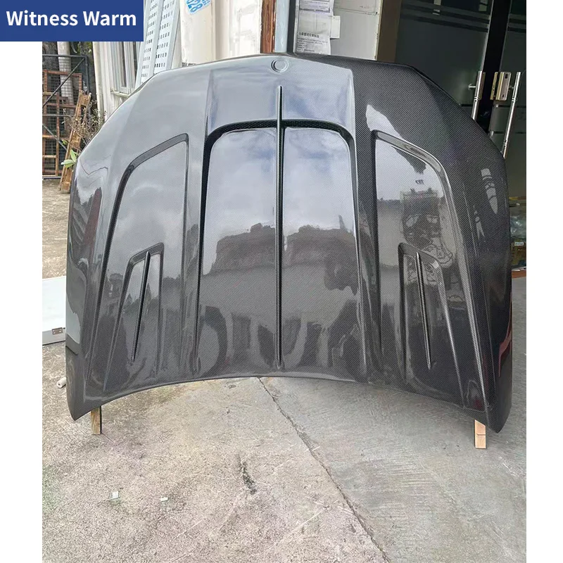 For Benz C167 GLE Coupe GLE63 GLE53 Carbon Fiber FRP Front Engine Hood Bonnet Cover Car Body Kit 2020-2023 view 4