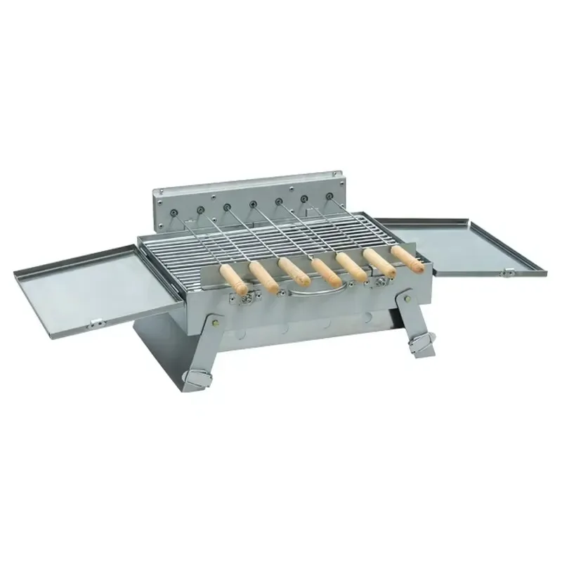 Wholesale Outdoor Smokeless Stainless Steel Portable Rotating Charcoal BBQ Grill Equipment CE Certified