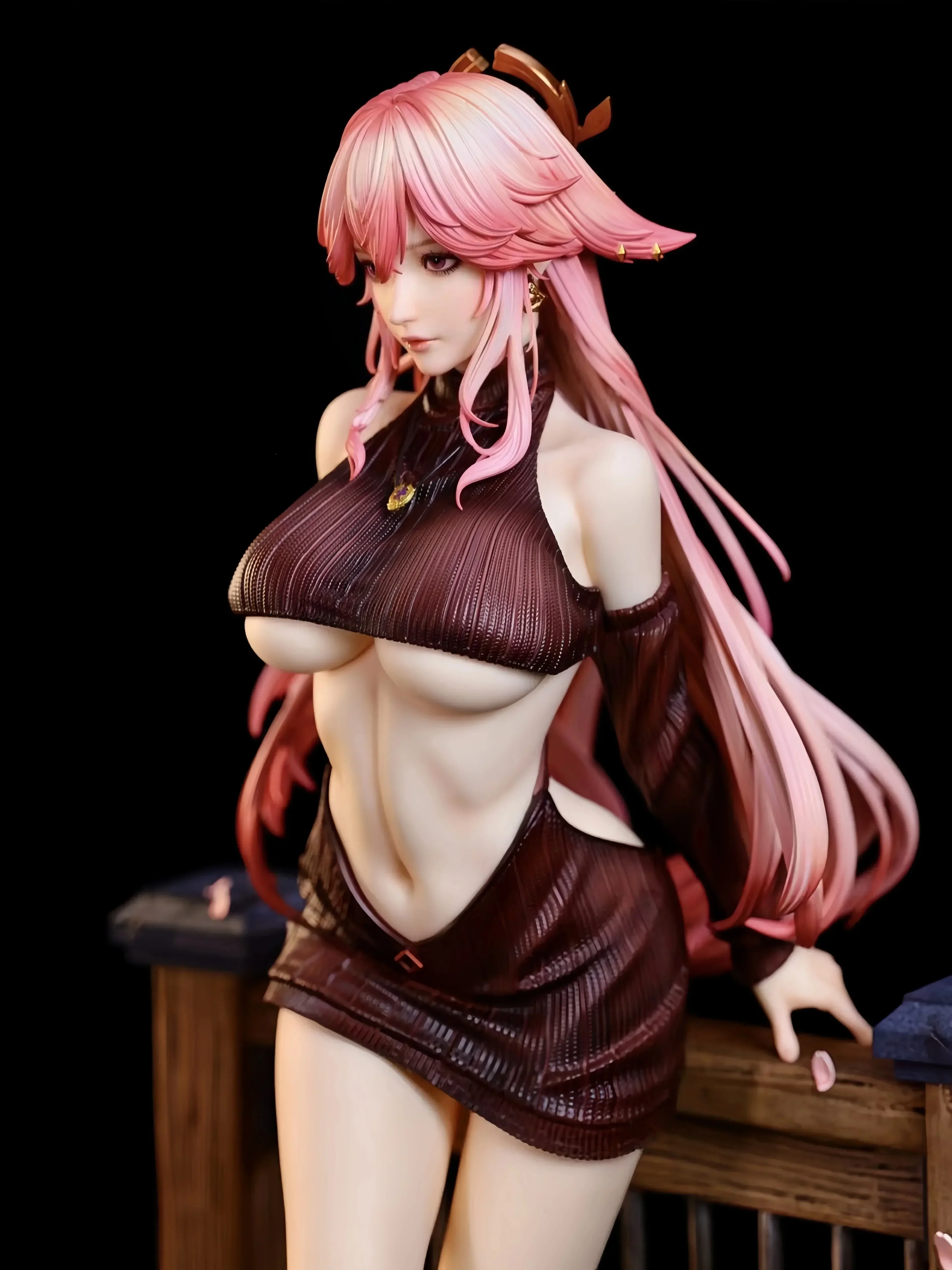 Yae Miko anime Figures Genshin Impact Game Figures Sexy Girl PVC Statue Collection model Room Decoration Christmas Toys Gifts