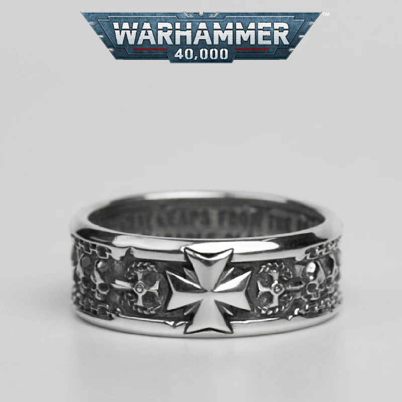 

Starforged Black Templar Warhammer 40K Game Peripheral Products Expeditionary Oath Ring Ring