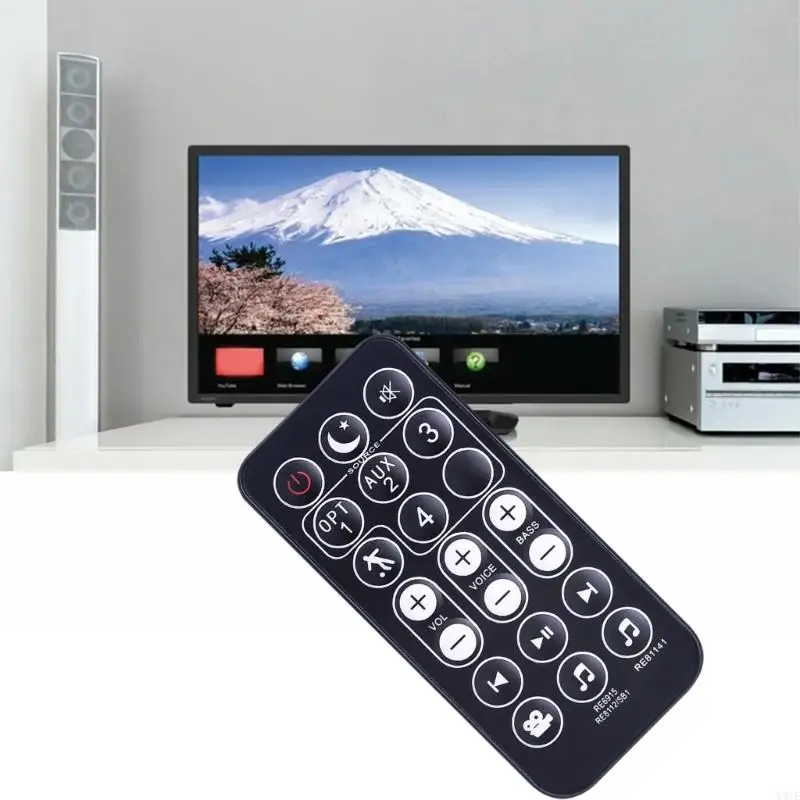 Y4UE Lightweight Replacement Remote Control RE69151 ABS Remote Control with Strong Housing Suiatble for Polk Audios Magnifi