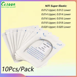Orthodontics Niti Arch Wires, Dentistry Arches Material Keys, Super Elastic Round Natural Form, U or L Archwire, 100pcs, 10 Packages 9 Main Sales Dentistry Materials - №10