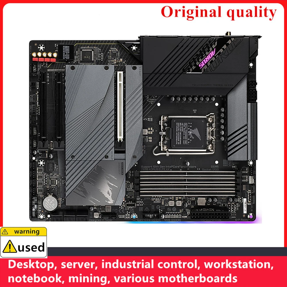 For Z690 AORUS ELITE AX Motherboards LGA 1700 DDR5 128GB ATX For Intel Z690 Desktop Mainboard M.2 NVME SATA III USB3.0