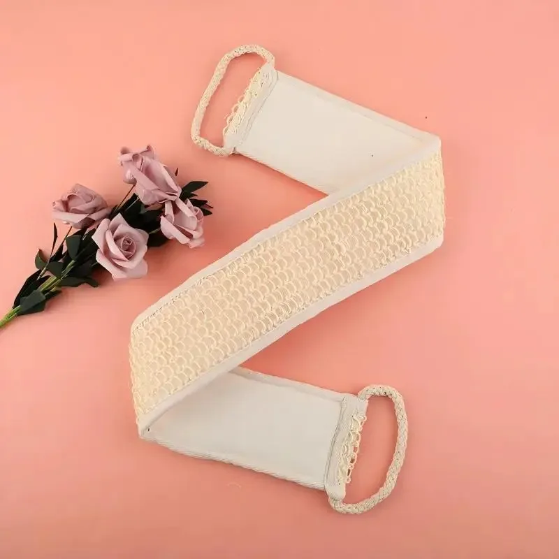 1/2 Pcs Jianma Pull Back Rubbing Bath Towel Soft Skincare Deep Cleaning Exfoliation Massage Rubbing Back Bath Rubbing Strip