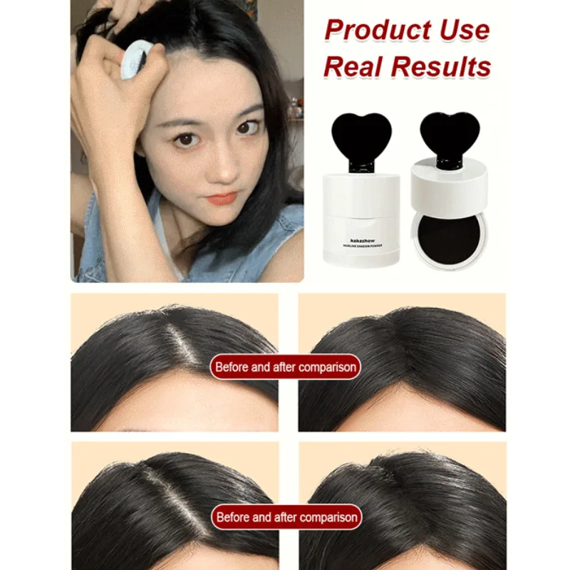 3 Colors Hair Line Powder Black Root Up Natural Instant Waterproof Hairline Shadow Concealer Coverage Paint Repair Fill In Hair