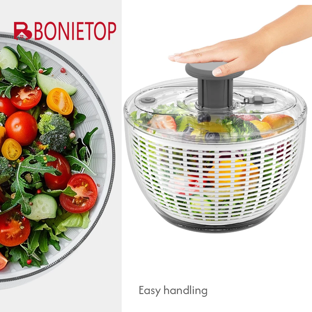 

BONIETOP бытовой многофункциональный прессовый дегидратор для овощей салат фруктовый овощной дегидратор кухонная сливная корзина сушилка