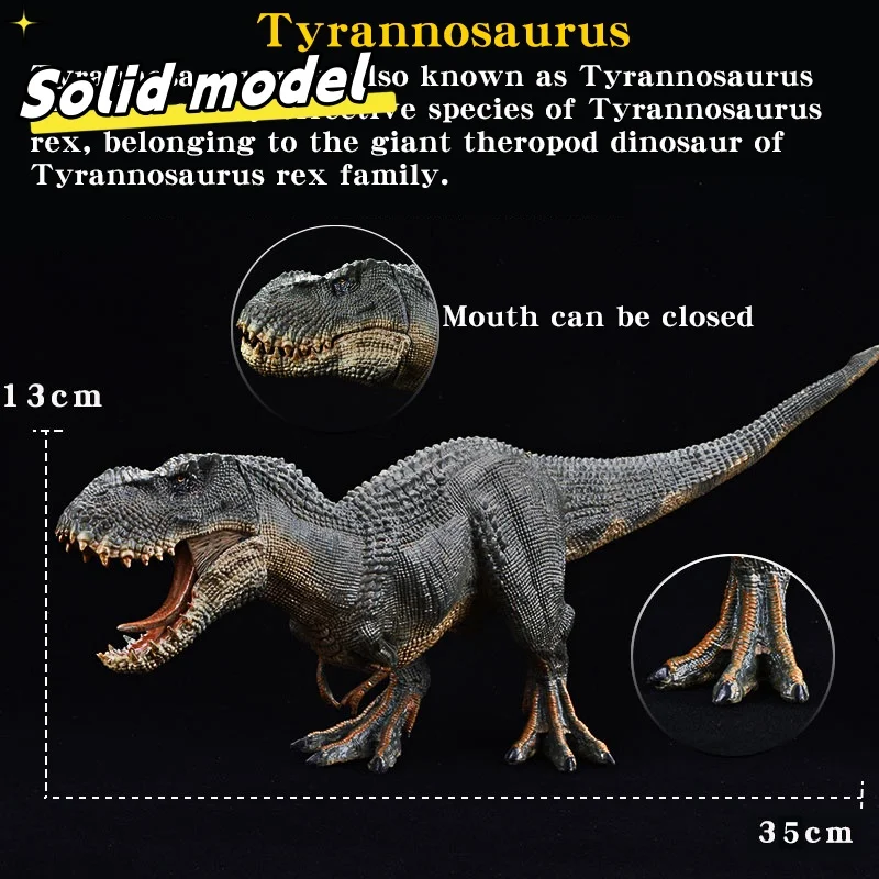 

Simulated Jurassic Dinosaur World Animal Classic King Kong Tyrannosaurus Model Action Doll Children's Gift Puzzle Toy