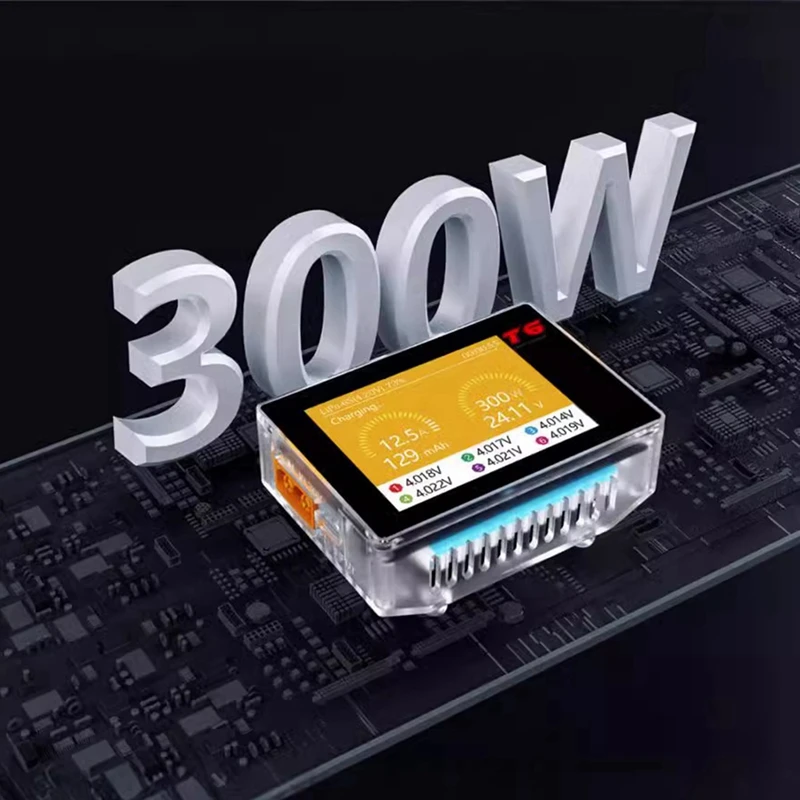 지능형 밸런스 충전기 DC/PD 듀얼 입력 충전기, 1-6S Lipo Lihv/Lipo/Life/Lilon/Lixx 배터리용, 300W