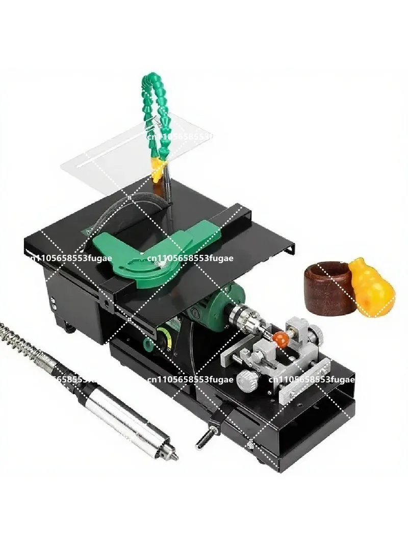 Desktop Electric Polishing Grinding Machine 220V High Power Jade Cutter Polisher Tool