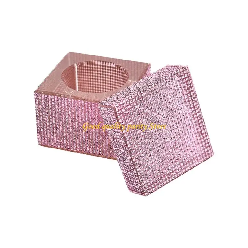 كوب M4YA متعدد الوظائف لفن الأظافر مع زخرفة من أحجار الراين لتنظيف الفرشاة وعرض المجوهرات بمظهر دقيق #5