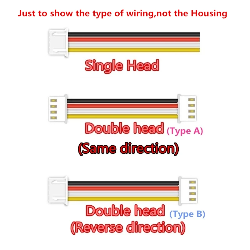 High-end 10pcs 22awg ph2.0 2p-18p Soft Silicone Wire Cable Single/Double Head Male Connector Cable JST 20cm PC DIY 3239