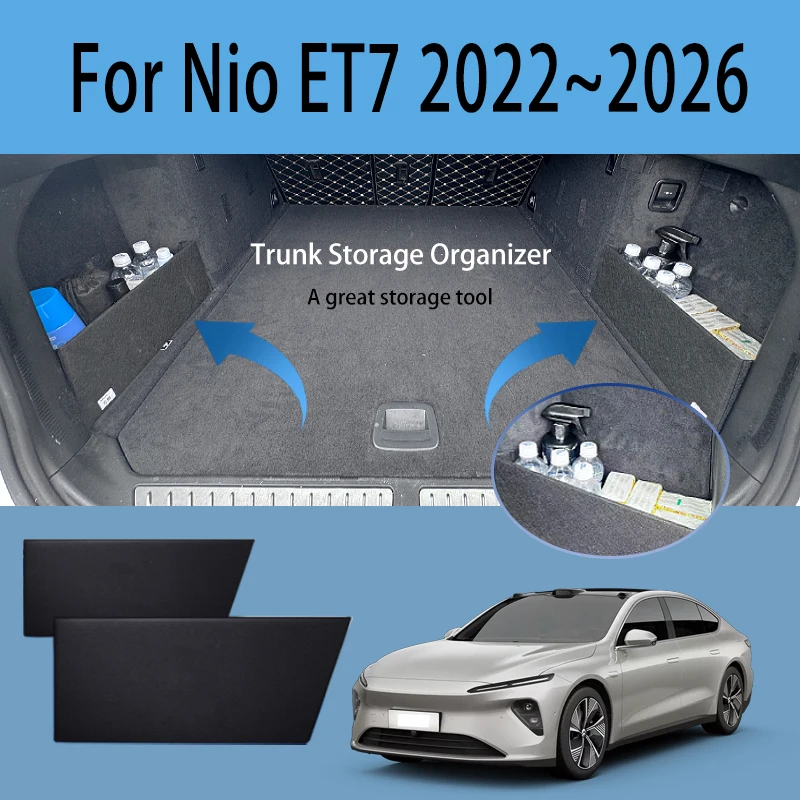 

For Noi ET7 2022~2026 25 Multifunction Trunk Storage Partition Thickening Storage Auto Interior Parts Organizer Car Accessories