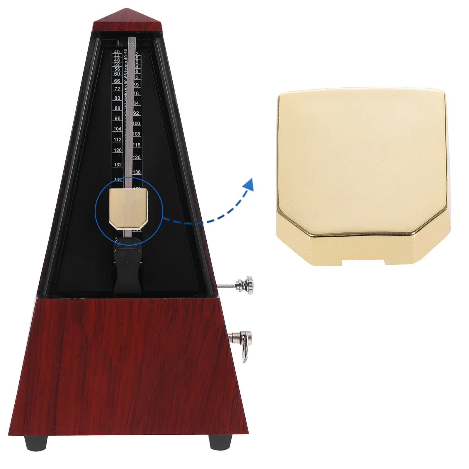 

Piano Metronome Slider Metronome Part Metal Sliding Block Universal Gold Metronome Sliding Block Piano Guitar Guitar Accessory