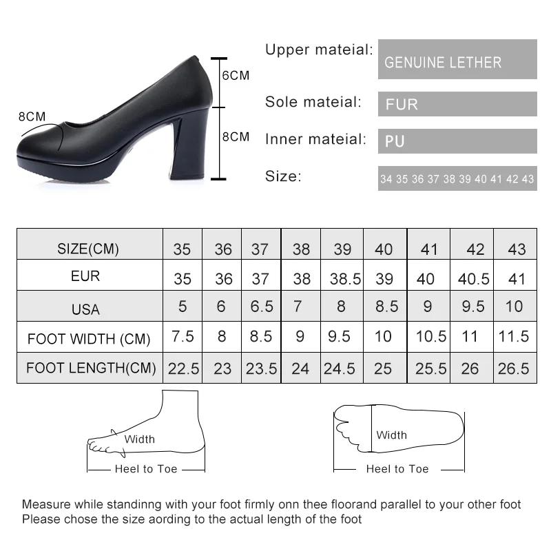 DIMANYU Women Office Shoes High Heel New 2024 Spring Genuine Leather Women Shoes Platform Fashion Large Size Women Dress Shoes