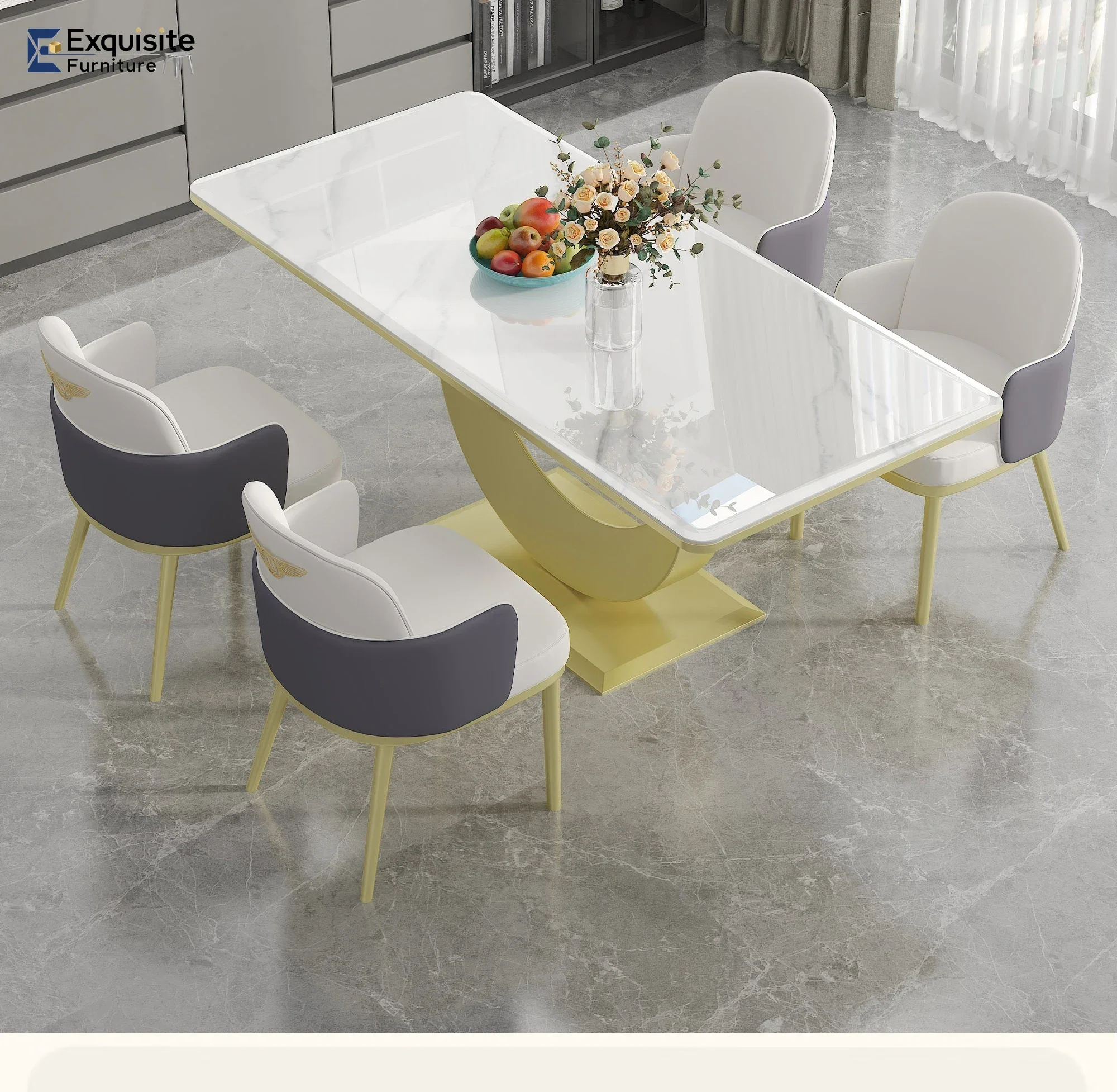 صالونات الفندق كرسي الطعام الحديث في الهواء الطلق صالة غرف الطعام كرسي فاخر حديقة سيديا سالا دا برانزو أثاث غرفة النوم