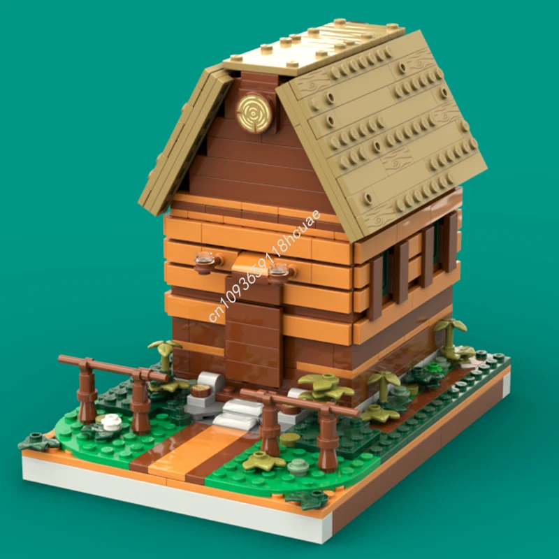 

700 шт. MOC Little Cabin строительные блоки для развития терпения и концентрации STEM образовательная конструкция Рождественская игрушка в подарок