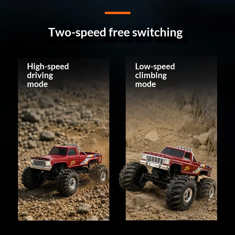 Fms 1/24 Ford F100 Rc Car Magnetic Shell Simulated Pickup Off Road Climbing Truck Remote Control Vehicle For Adult Hobby