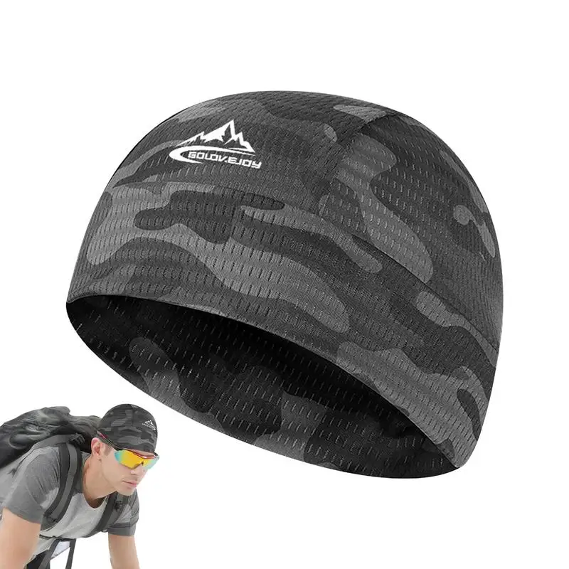 Outdoor Running Hat Skull Sweat Cycling Hat Breathable Comfortable Sun Protection Helmets Liner Beanie Breathable Beanie Hats