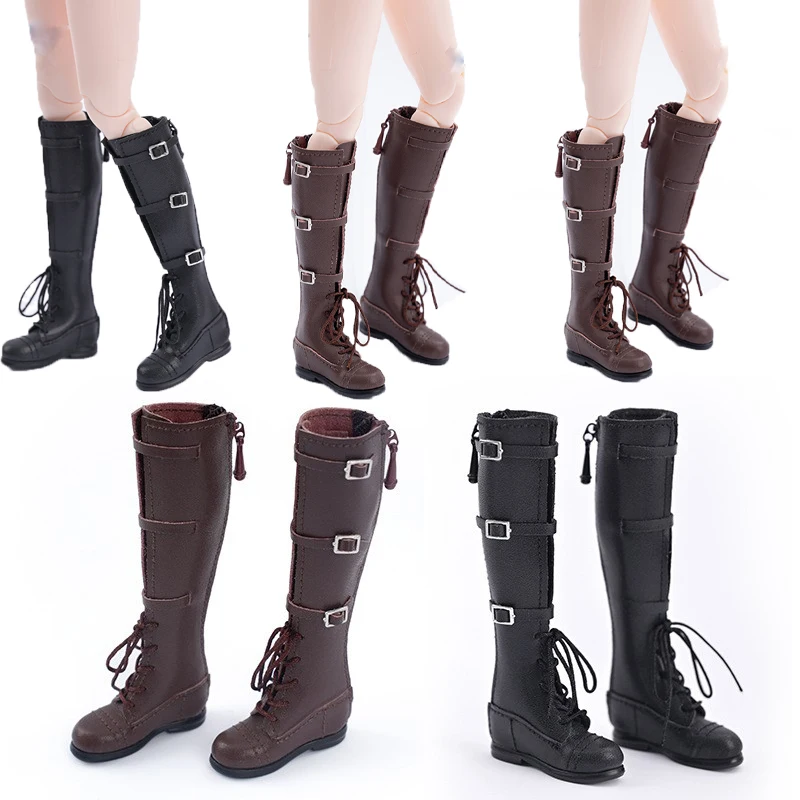 New 1/6 Scale Female Soldier Dolls Boots BJD Doll Retro Shoes Action Figure High-top Boots Cool Trends Girl High-Heeled Boots